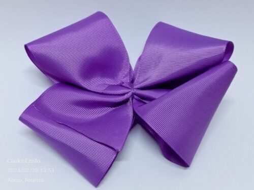 Purple Hair Bow