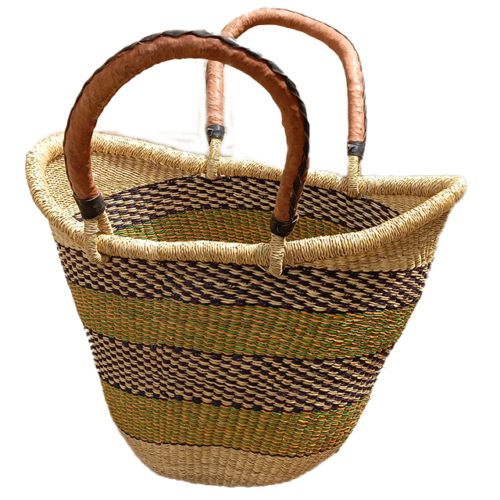 Menadee Raffia Tote Bag