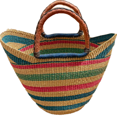 Menadee Raffia Tote Bag