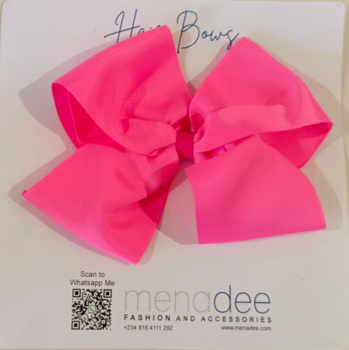 Jumbo: Fushia Pink Hair Bow